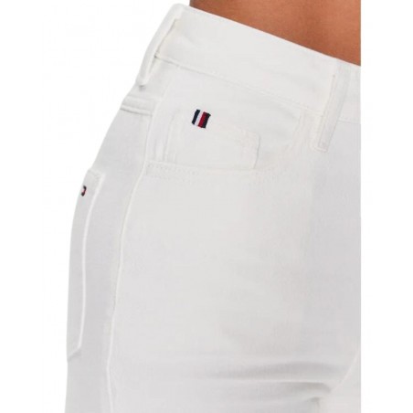 achat Jean Tommy Hilfiger Femme CLASSIC Taille haute Blanc poche