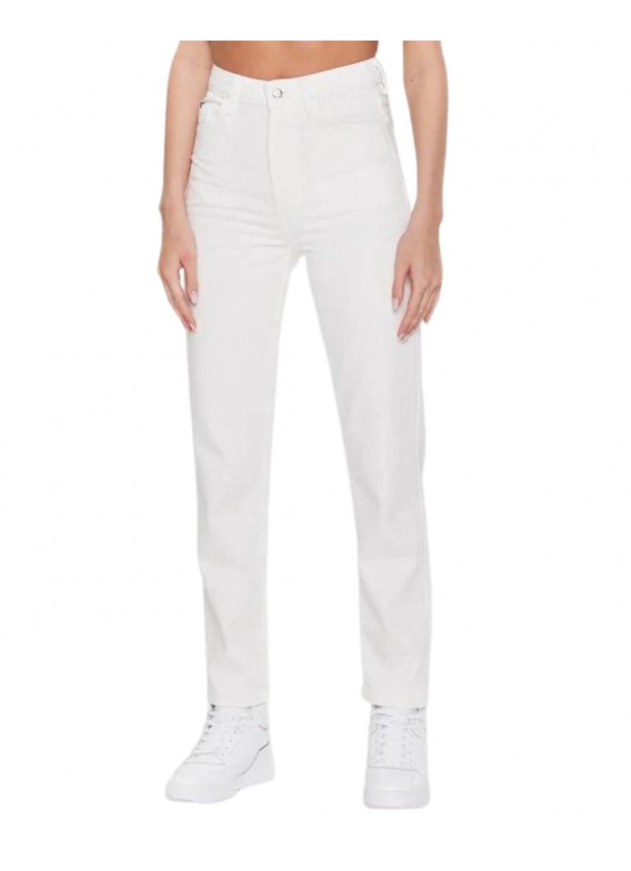 achat Jean Tommy Hilfiger Femme CLASSIC Taille haute Blanc face