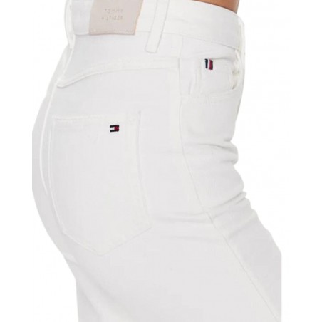 achat Jean Tommy Hilfiger Femme CLASSIC Taille haute Blanc fessier