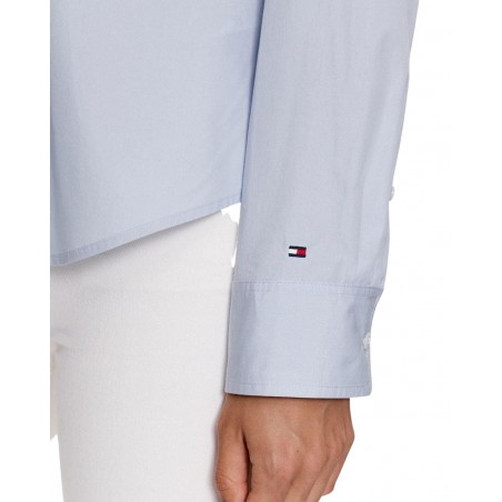 achat Chemise Tommy Hilfiger Femme POPLIN REGULAR Bleu   manche