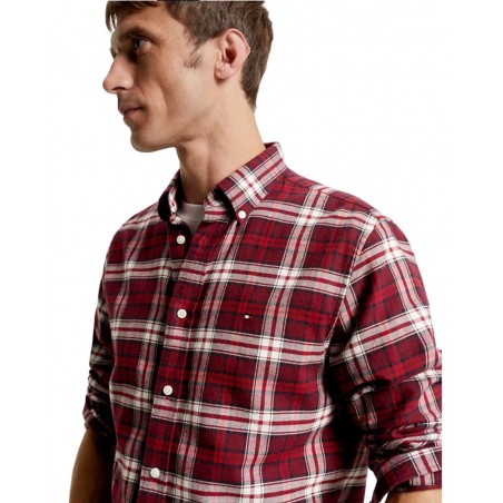 achat Chemise Tommy Hilfiger Homme TARTAN Rouge profil