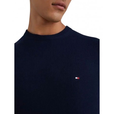 achat Pull Tommy Hilfiger Homme CASHMER Bleu logo