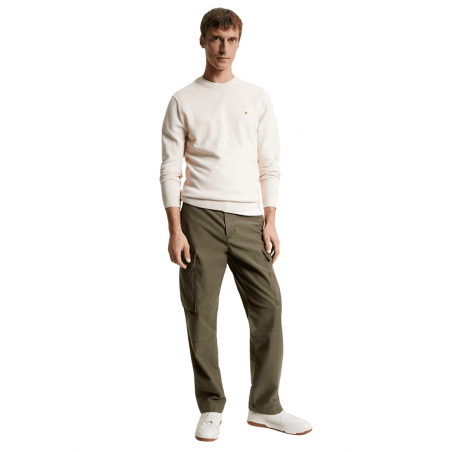 achat Pull Tommy Hilfiger Homme en maille chinée Beige tenue