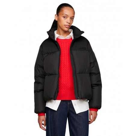 achat Doudoune Tommy Hilfiger Femme NEW YORK PUFFER JACK Noir détails