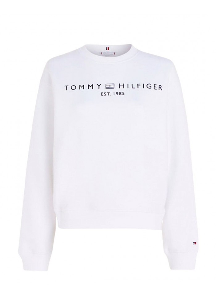 achat Sweat Tommy Hilfiger Femme emblématique à Logo Blanc face