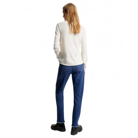 achat Pull en laine Tommy Hilfiger Femme SOFT WOOL C-NK Blanc cassé dos