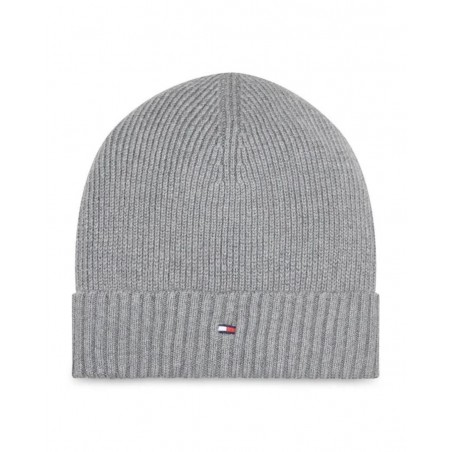 achat Bonnet Tommy Hilfiger ESSENTIAL FLAG Gris face