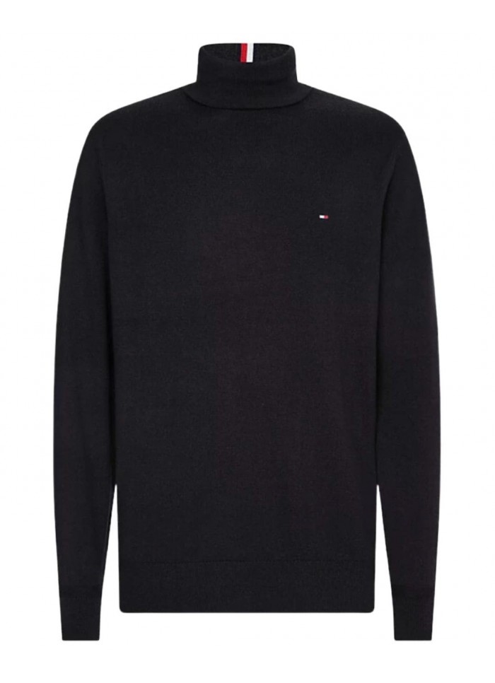 achat Pull Col roulé Tommy Hilfiger Homme CASHMER Noir face