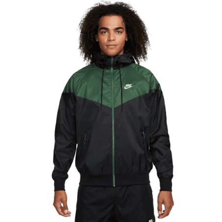 Achat veste coupe-vent NIKE homme WVN LND WR HD noir/vert face