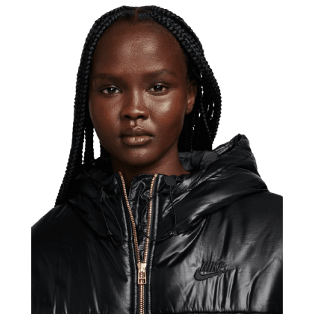 Achat doudoune NIKE femme SPORTSWEAR PE SHINE PUFFER noire devant