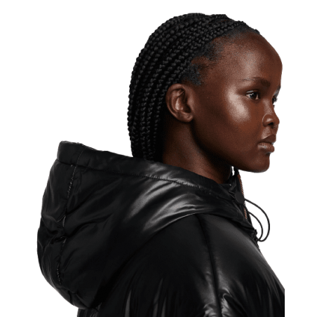 Achat doudoune NIKE femme SPORTSWEAR PE SHINE PUFFER noire face capuche