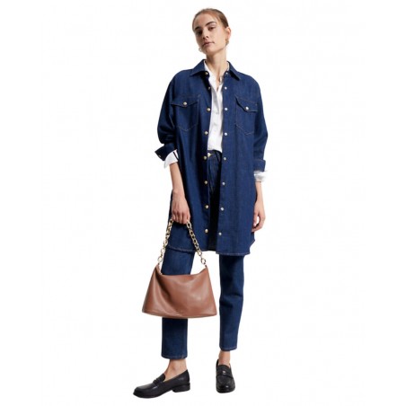 achat Robe Tommy Hilfiger Femme Denim LS Bleu tenue look