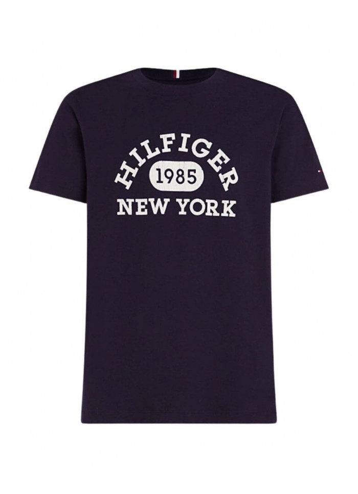 achat T-shirt Tommy Hilfiger Homme MONOTYPE COLLEGIATE Bleu face