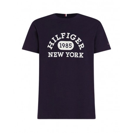 achat T-shirt Tommy Hilfiger Homme MONOTYPE COLLEGIATE Bleu face