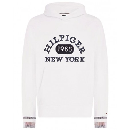 achat Sweatshirt à capuche Tommy Hilfiger Homme MONOTYPE COLLEGIATE Blanc face