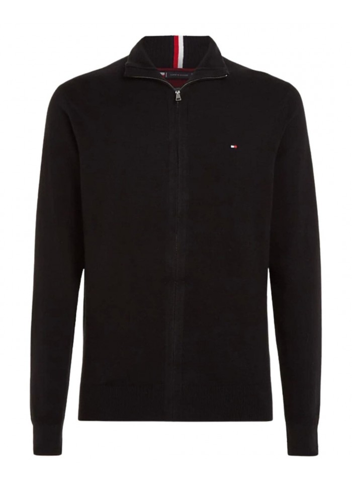 achat Cardigan Zippé Tommy Hilfiger Homme CASHMER Noir face