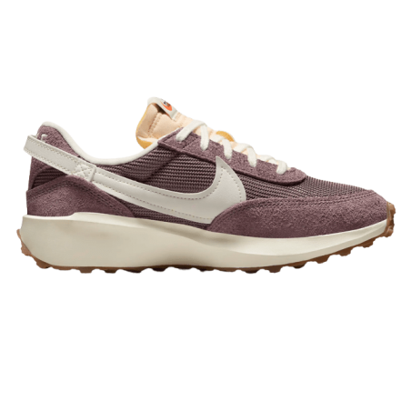 Achat sneaker NIKE femme WAFFLE DEBUT VINTAGE mauve profil droit