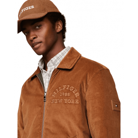 achat Veste réversible Universitaire Tommy Hilfiger Homme Marron logo