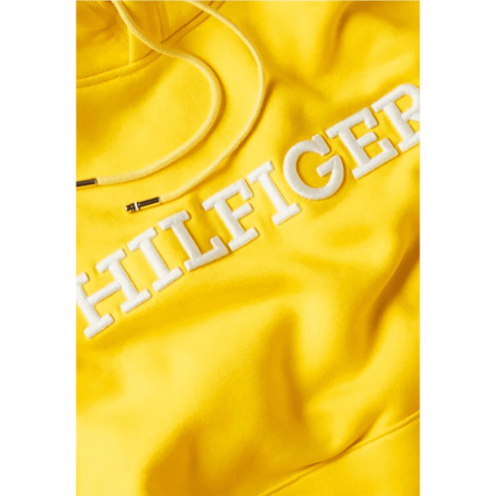 achat Sweatshirt à capuche Tommy Hilfiger Homme MONOTYPE EMBRO Jaune logo