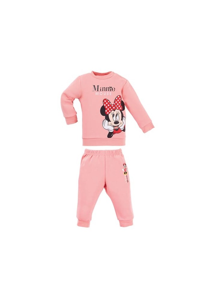 achat Ensemble de survêtement Bébé Fille MINNIE Rose face