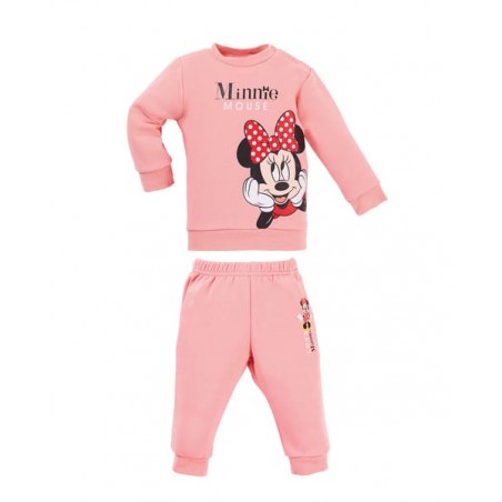 achat Ensemble de survêtement Bébé Fille MINNIE Rose face