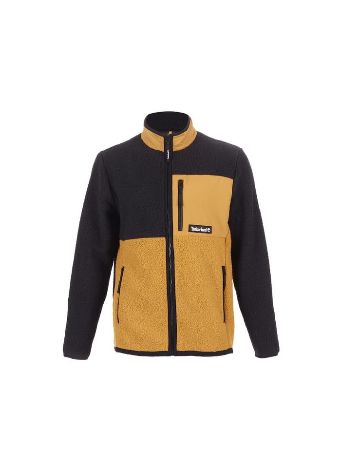 achat Veste zippée Timberland Homme ARCHIVE SHERPA FLEECE Jaune face