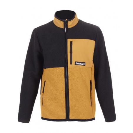 achat Veste zippée Timberland Homme ARCHIVE SHERPA FLEECE Jaune face