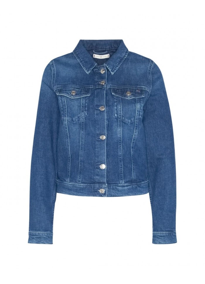 achat Veste en jean Tommy Hilfiger Femme DNM SLIM Bleu face