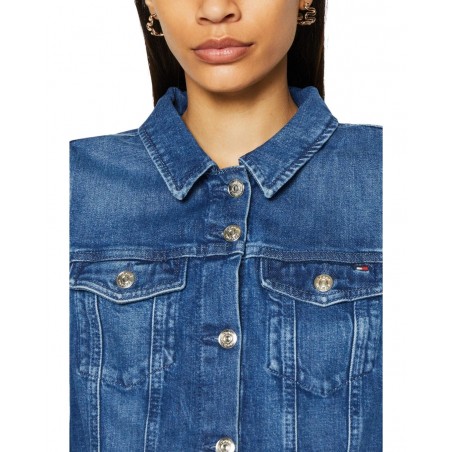 achat Veste en jean Tommy Hilfiger Femme DNM SLIM Bleu poches