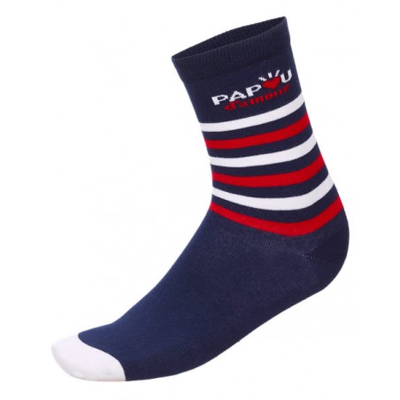 achat Paire de chaussettes x1 Monsieur T-shirt Homme Bleu face original cadeau papa