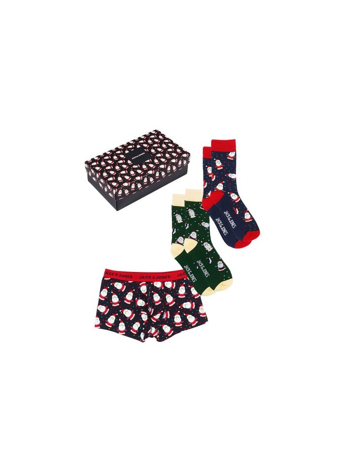 achat Coffret sous-vêtements Jack & Jones Homme JACRICH Christmas calecon chaussettes