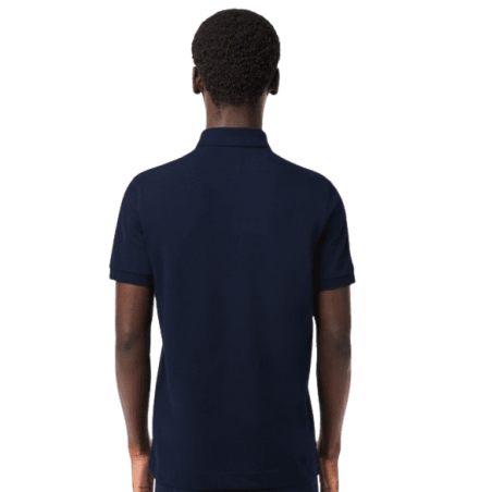 achat POLO LACOSTE homme CORE ESSENTIALS bleu dos