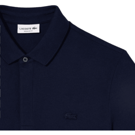 achat POLO LACOSTE homme CORE ESSENTIALS bleu logo