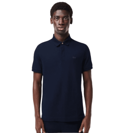 achat POLO LACOSTE homme CORE ESSENTIALS bleu porté