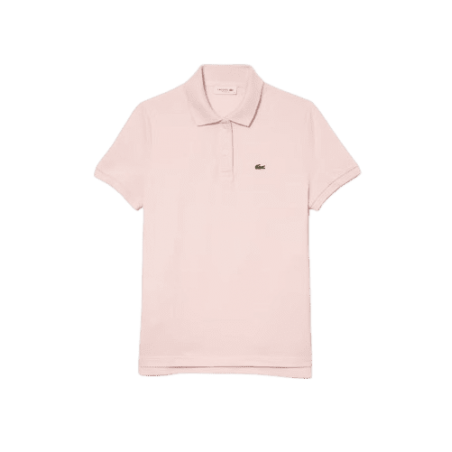 achat Polo LACOSTE femme REGULAR FIT rose face