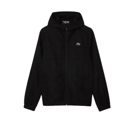 achat Veste zippée à capuche Lacoste homme SPORT noir face