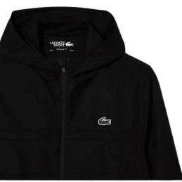 achat Veste zippée à capuche Lacoste homme SPORT noir logo