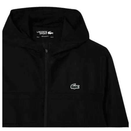 achat Veste zippée à capuche Lacoste homme SPORT noir logo