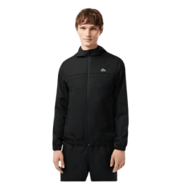 achat Veste zippée à capuche Lacoste homme SPORT noir porté