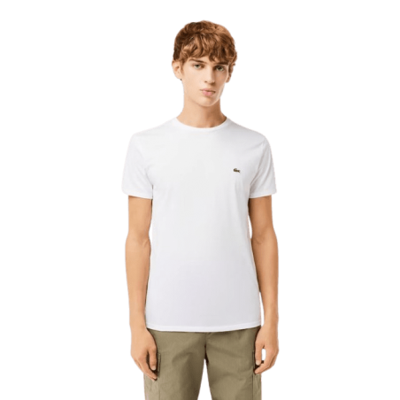 achat T-shirt LACOSTE homme CORE ESSENTIALS blanc poté