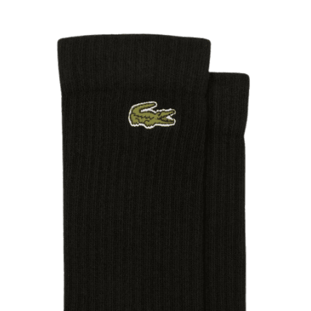 achat Lot de 3 paires de chaussettes LACOSTE homme SPORT noir logo