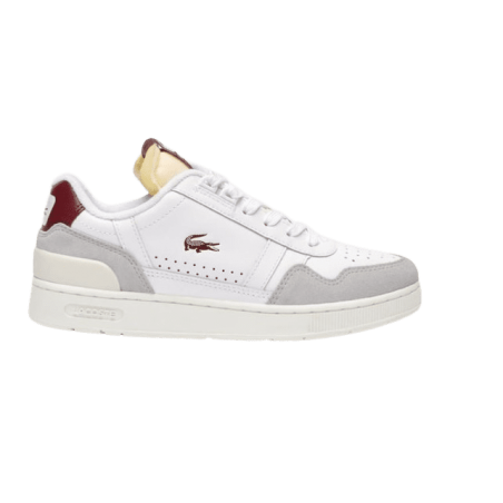 achat Sneakers LACOSTE femme T-CLIP blanc profil