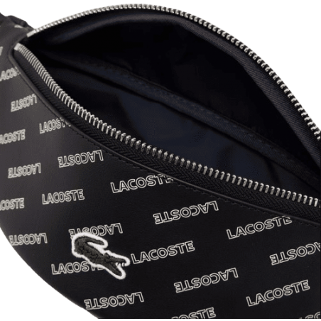 achat Sac banane LACOSTE WAIST BAG noir logo