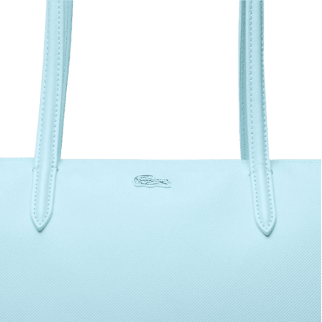 achat Sac femme LACOSTE CABAS bleu logo