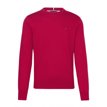 achat Pull Tommy Hilfiger Homme 1985 CREW NECK Bordeaux face