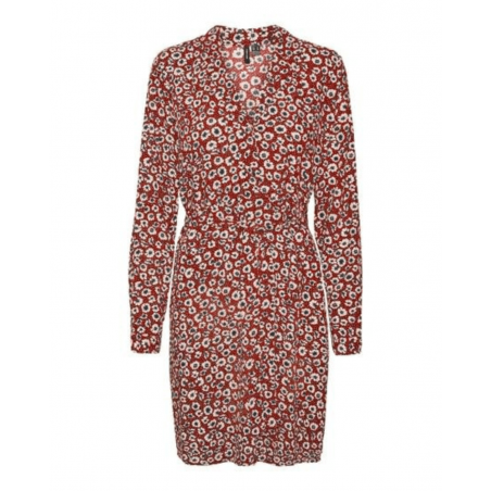 achat Robe à motifs Vero Moda Femme VMBANA Rouge face