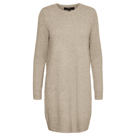 achat Robe pull Vero Moda Femme VMDOFFY LS Marron face