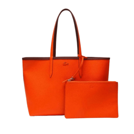 achat Sac LACOSTE femme CABAS ANNA rouge face