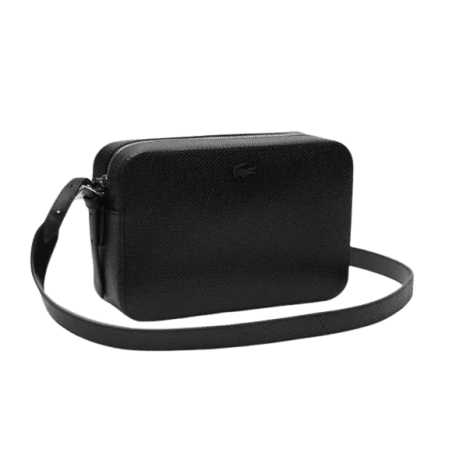 achat Sac à main LACOSTE femme CHANTACO noir profil