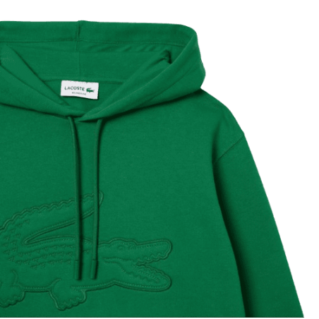 achat Sweat à capuche LACOSTE homme CROC vert logo